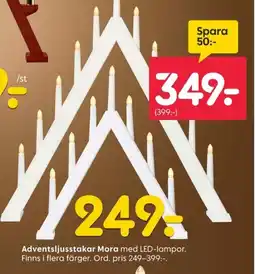 Rusta Adventsljusstakar Mora erbjuda