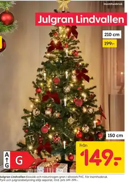 Rusta Julgran Lindvallen erbjuda