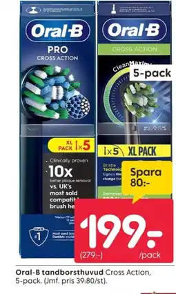 Rusta Oral-B tandborsthuvud erbjuda