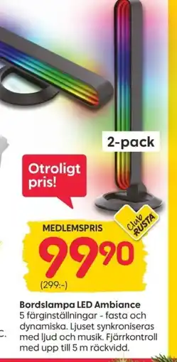 Rusta Bordslampa LED Ambiance erbjuda