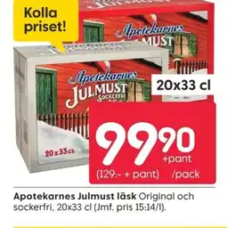 Rusta Apotekarnes Julmust läsk erbjuda