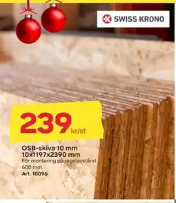 Byggmax OSB-skiva 10 mm 10x1197x2390 mm, SEK 239 erbjuda