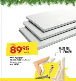 Byggmax Vitt hyllplan erbjuda