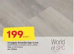 Byggmax Vinylgolv Amarillo Oak 4 mm, SEK 199 erbjuda