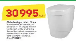 Byggmax Förbränningstoalett Nova, SEK 30995 erbjuda