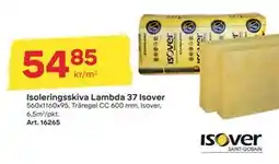 Byggmax Isoleringsskiva Lambda 37 Isover, SEK 54.85 erbjuda