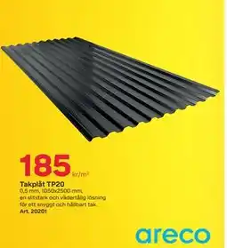 Byggmax Takplåt TP20, SEK 185 erbjuda