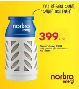 Byggmax Gasolfyllning PK10, SEK 399 erbjuda