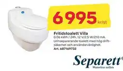 Byggmax Fritidstoalett Villa, SEK 6995 erbjuda