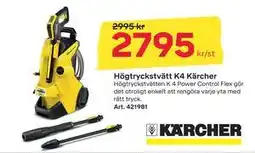 Byggmax Högtryckstvätt K4 Kärcher, SEK 2795 erbjuda