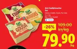 Lidl Arla Familjefavoriter Ost, SEK 79.9 erbjuda