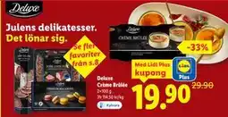 Lidl Deluxe Crème Brûlée, Pris i appen erbjuda