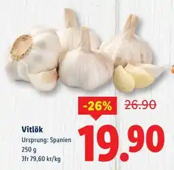 Lidl Vitlök, SEK 19.9 erbjuda
