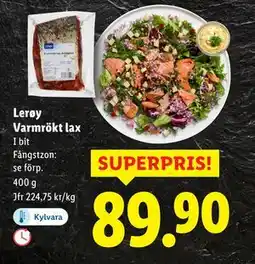 Lidl Lerøy Varmrökt lax, SEK 89.9 erbjuda