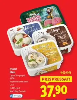 Lidl Triumf Glass, SEK 37.9 erbjuda