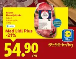 Lidl Matriket Rimmad julskinka, Pris i appen erbjuda