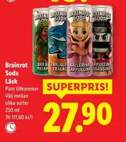 Lidl Brainrot Soda Läsk, SEK 27.9 erbjuda