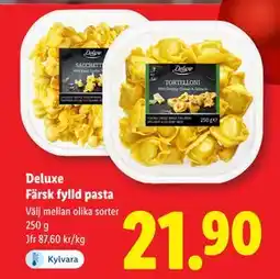 Lidl Deluxe Färsk fylld pasta, SEK 21.9 erbjuda