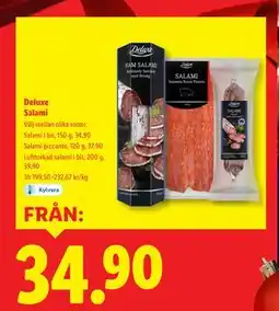Lidl Deluxe Salami erbjuda