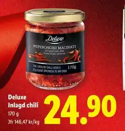 Lidl Deluxe Inlagd chili, SEK 24.9 erbjuda