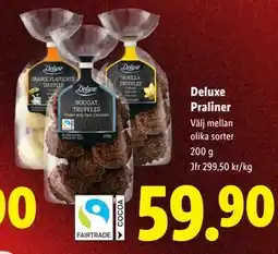Lidl Deluxe Praliner, SEK 59.9 erbjuda