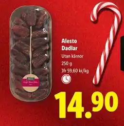 Lidl Alesto Dadlar, SEK 14.9 erbjuda
