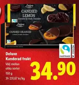 Lidl Deluxe Kanderad frukt, SEK 34.9 erbjuda