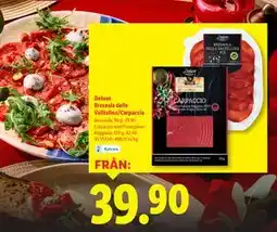 Lidl Deluxe Bresaola della Valltelina/Carpaccio erbjuda