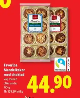 Lidl Favorina Mandelkakor med choklad, SEK 44.9 erbjuda
