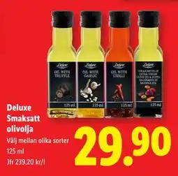 Lidl Deluxe Smaksatt olivolja, SEK 29.9 erbjuda