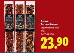 Lidl Deluxe Bar med krokant, SEK 23.9 erbjuda