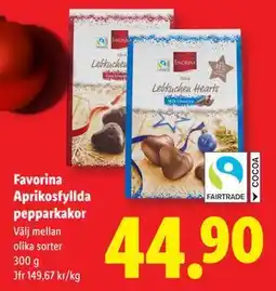 Lidl Favorina Aprikosfyllda pepparkakor, SEK 44.9 erbjuda