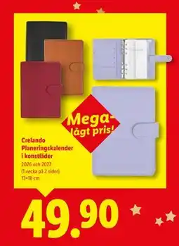Lidl Crelando Planeringskalender i konstläder, SEK 49.9 erbjuda