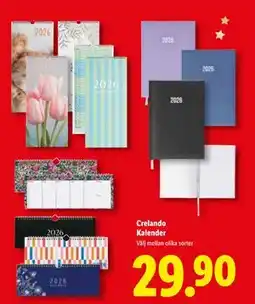 Lidl Crelando Kalender, SEK 29.9 erbjuda