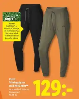 Lidl Crivit Träningsbyxor med HeiQ Mint , SEK 129 erbjuda