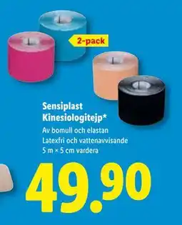 Lidl Sensiplast Kinesiologitejp, SEK 49.9 erbjuda