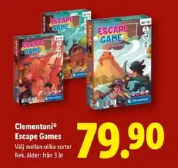 Lidl Clementoni Escape Games, SEK 79.9 erbjuda