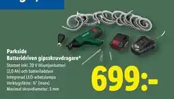 Lidl Parkside Batteridriven gipsskruvdragare, SEK 699 erbjuda
