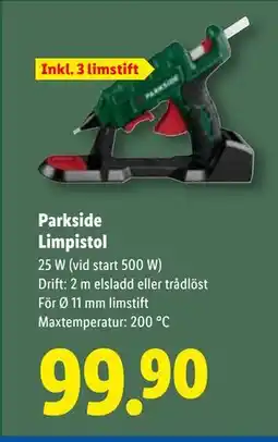 Lidl Parkside Limpistol, SEK 99.9 erbjuda