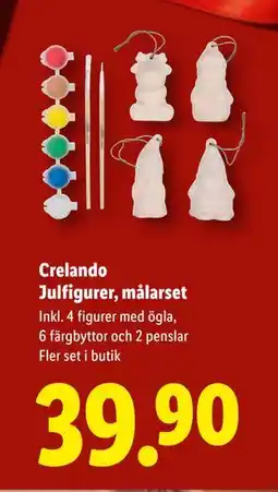 Lidl Crelando Julfigurer, målarset, SEK 39.9 erbjuda