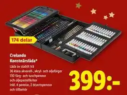 Lidl Crelando Konstnärslåda, SEK 399 erbjuda