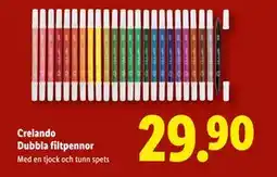Lidl Crelando Dubbla filtpennor, SEK 29.9 erbjuda