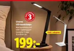 Lidl Livarno LED-bordslampa, SEK 199 erbjuda
