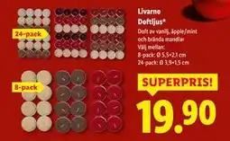 Lidl Livarno Doftljus, SEK 19.9 erbjuda