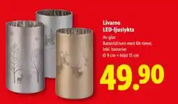 Lidl Livarno LED-ljuslykta, SEK 49.9 erbjuda