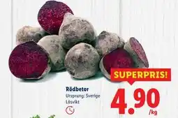 Lidl Rödbetor, SEK 4.9 erbjuda