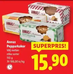 Lidl Annas Pepparkakor, SEK 15.9 erbjuda