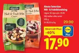 Lidl Alesto Selection Nöt- & fruktblandning, Pris i appen erbjuda