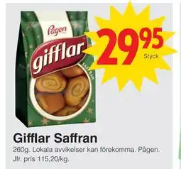 Matöppet Gifflar Saffran, SEK 29.95 erbjuda