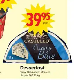 Matöppet Dessertost, SEK 39.95 erbjuda